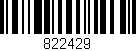 Código de barras (EAN, GTIN, SKU, ISBN): '822429'