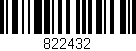 Código de barras (EAN, GTIN, SKU, ISBN): '822432'