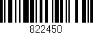 Código de barras (EAN, GTIN, SKU, ISBN): '822450'