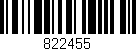 Código de barras (EAN, GTIN, SKU, ISBN): '822455'