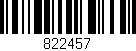 Código de barras (EAN, GTIN, SKU, ISBN): '822457'