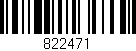 Código de barras (EAN, GTIN, SKU, ISBN): '822471'