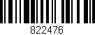 Código de barras (EAN, GTIN, SKU, ISBN): '822476'