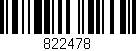 Código de barras (EAN, GTIN, SKU, ISBN): '822478'