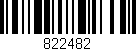 Código de barras (EAN, GTIN, SKU, ISBN): '822482'