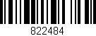 Código de barras (EAN, GTIN, SKU, ISBN): '822484'