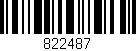 Código de barras (EAN, GTIN, SKU, ISBN): '822487'