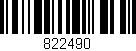 Código de barras (EAN, GTIN, SKU, ISBN): '822490'