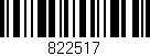 Código de barras (EAN, GTIN, SKU, ISBN): '822517'