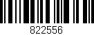 Código de barras (EAN, GTIN, SKU, ISBN): '822556'