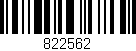 Código de barras (EAN, GTIN, SKU, ISBN): '822562'