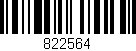 Código de barras (EAN, GTIN, SKU, ISBN): '822564'