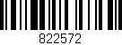 Código de barras (EAN, GTIN, SKU, ISBN): '822572'