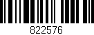 Código de barras (EAN, GTIN, SKU, ISBN): '822576'