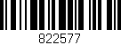 Código de barras (EAN, GTIN, SKU, ISBN): '822577'