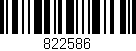 Código de barras (EAN, GTIN, SKU, ISBN): '822586'