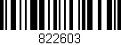 Código de barras (EAN, GTIN, SKU, ISBN): '822603'