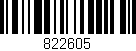 Código de barras (EAN, GTIN, SKU, ISBN): '822605'