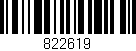 Código de barras (EAN, GTIN, SKU, ISBN): '822619'