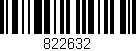Código de barras (EAN, GTIN, SKU, ISBN): '822632'