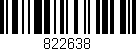 Código de barras (EAN, GTIN, SKU, ISBN): '822638'