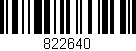 Código de barras (EAN, GTIN, SKU, ISBN): '822640'
