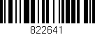 Código de barras (EAN, GTIN, SKU, ISBN): '822641'
