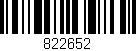 Código de barras (EAN, GTIN, SKU, ISBN): '822652'