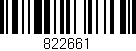 Código de barras (EAN, GTIN, SKU, ISBN): '822661'