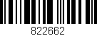 Código de barras (EAN, GTIN, SKU, ISBN): '822662'