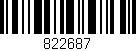 Código de barras (EAN, GTIN, SKU, ISBN): '822687'