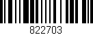 Código de barras (EAN, GTIN, SKU, ISBN): '822703'