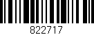 Código de barras (EAN, GTIN, SKU, ISBN): '822717'