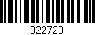 Código de barras (EAN, GTIN, SKU, ISBN): '822723'