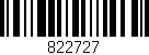 Código de barras (EAN, GTIN, SKU, ISBN): '822727'