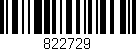 Código de barras (EAN, GTIN, SKU, ISBN): '822729'