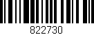 Código de barras (EAN, GTIN, SKU, ISBN): '822730'