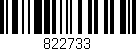 Código de barras (EAN, GTIN, SKU, ISBN): '822733'