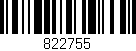 Código de barras (EAN, GTIN, SKU, ISBN): '822755'