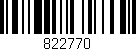 Código de barras (EAN, GTIN, SKU, ISBN): '822770'