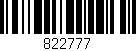 Código de barras (EAN, GTIN, SKU, ISBN): '822777'