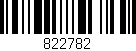 Código de barras (EAN, GTIN, SKU, ISBN): '822782'