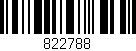 Código de barras (EAN, GTIN, SKU, ISBN): '822788'