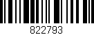 Código de barras (EAN, GTIN, SKU, ISBN): '822793'