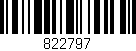 Código de barras (EAN, GTIN, SKU, ISBN): '822797'