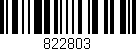 Código de barras (EAN, GTIN, SKU, ISBN): '822803'