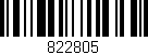 Código de barras (EAN, GTIN, SKU, ISBN): '822805'