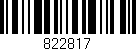 Código de barras (EAN, GTIN, SKU, ISBN): '822817'