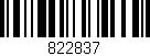 Código de barras (EAN, GTIN, SKU, ISBN): '822837'