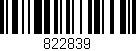 Código de barras (EAN, GTIN, SKU, ISBN): '822839'